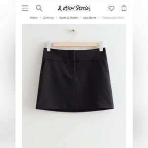 & Other Stories Tailored Mini Skirt